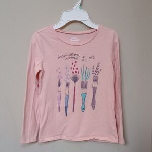 OshKosh B'gosh Artistic Pink Long Sleeve Tee